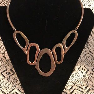 Copper pendant, bracelet, and earrings